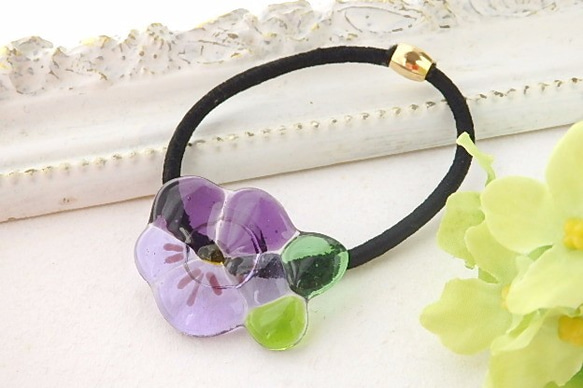 限定特典！Flower 素早く butterfly☆キラキラヘアゴム
