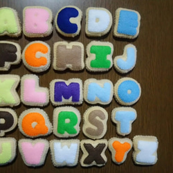 【受注製作】アルファベットのアイシングクッキー♪フェルト 4枚目の画像