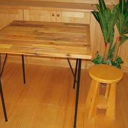 ラフフェイス　テーブルトップ 800N　 カフェテーブル/ビンテージ風テーブル / 天然木/ アンティク調/コタツ天板 1枚目の画像