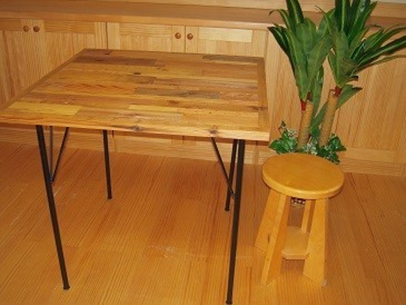 ラフフェイス　テーブルトップ 800N　 カフェテーブル/ビンテージ風テーブル / 天然木/ アンティク調/コタツ天板 1枚目の画像