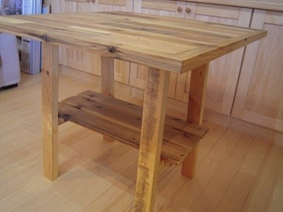 ラフフェイス　テーブルトップ 800N　 カフェテーブル/ビンテージ風テーブル / 天然木/ アンティク調/コタツ天板 5枚目の画像