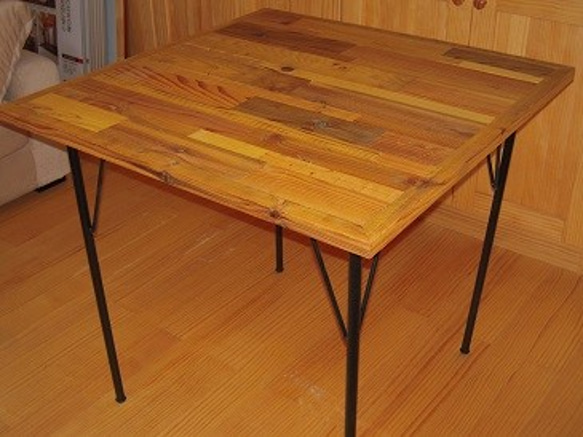 ラフフェイス　テーブルトップ 1200N　 カフェテーブル/ビンテージ風テーブル / 天然木/ アンティク調/コタツ天板 1枚目の画像
