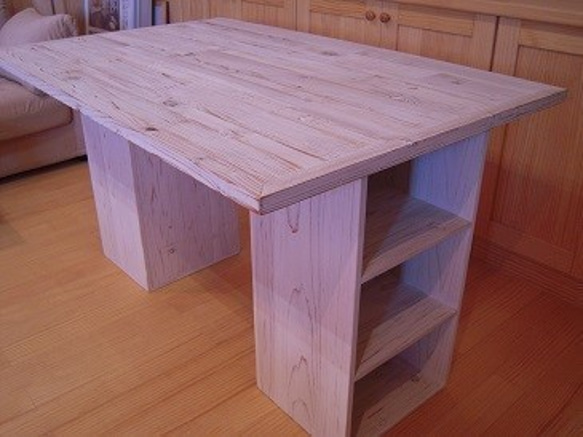 ラフフェイス　テーブルトップ 1200N　 カフェテーブル/ビンテージ風テーブル / 天然木/ アンティク調/コタツ天板 8枚目の画像