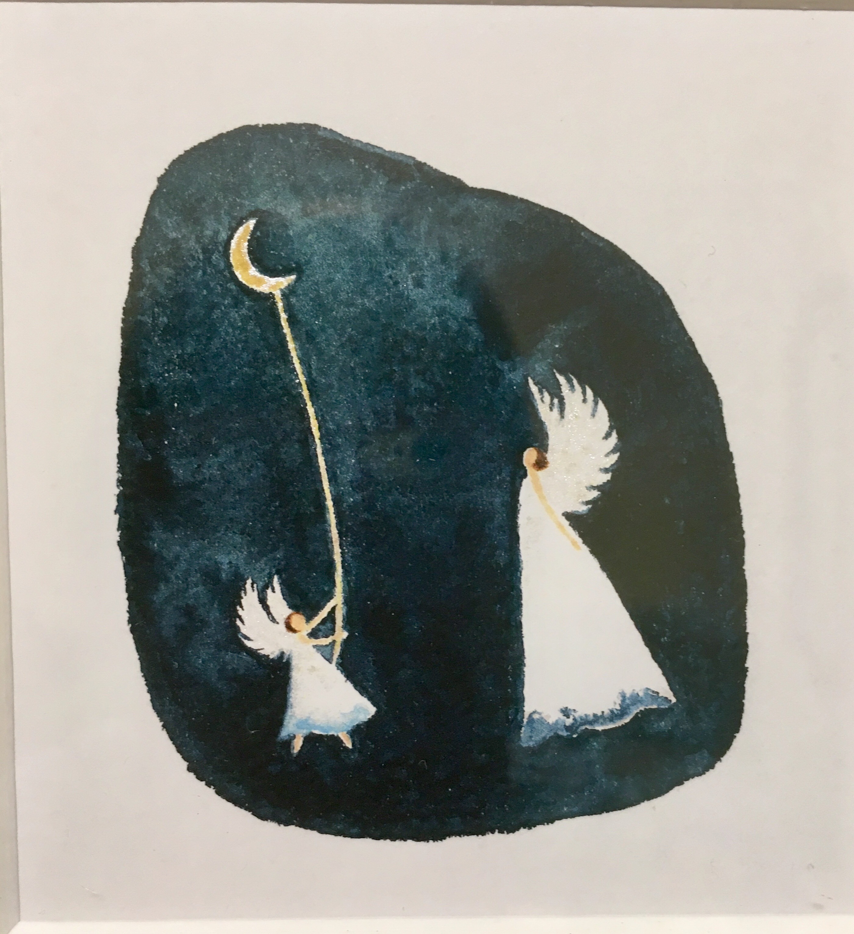 三日月とお散歩