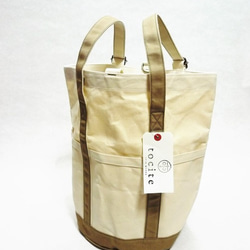 DAY TOTE　/  デイトート(キナリ) 10号 パラフィン キャンバス 2枚目の画像