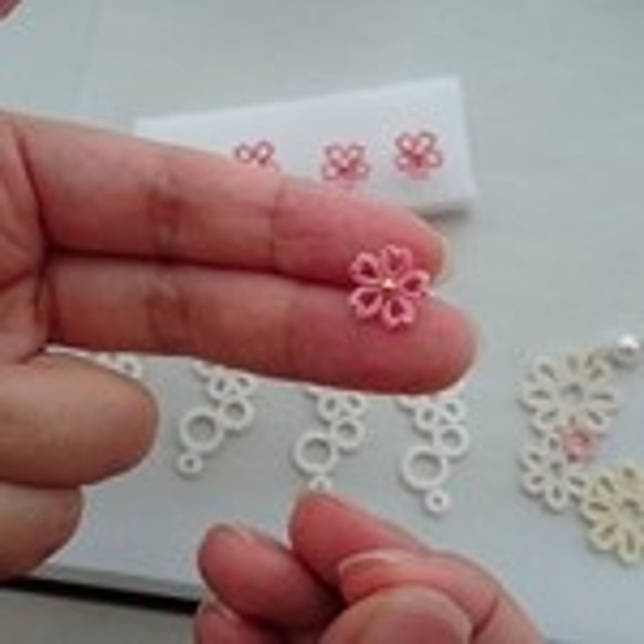 桜のノンホールピアス［受注生産］ 3枚目の画像