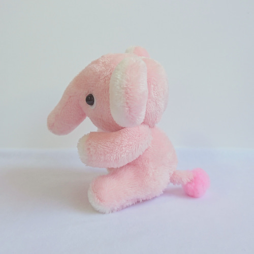 vintage ゾウのぬいぐるみ　ピンク　アメリカ vintage ゾウのぬいぐるみ ピンク アメリカ - メルカリ