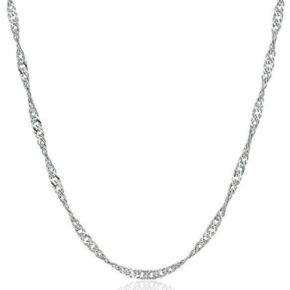 925 Sterling Silver 　スターリングシルバーチェーン　16インチ（４0ｃｍ）５個セット 2枚目の画像