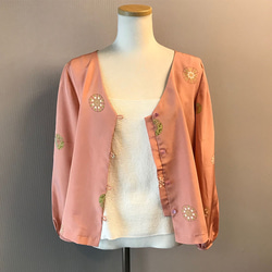 和柄シルクブラウス（長襦袢リメイク）SALE❗️ 8枚目の画像
