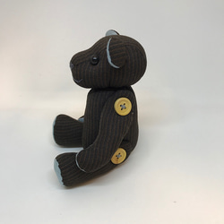 きものべア ダークブラウン（着物リメイク） 3枚目の画像