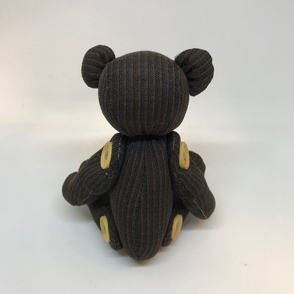 きものべア ダークブラウン（着物リメイク） 4枚目の画像