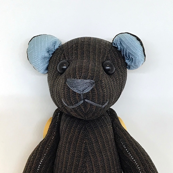 きものべア ダークブラウン（着物リメイク） 5枚目の画像