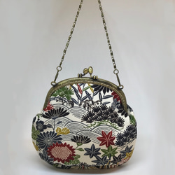 きものバック紅葉 （着物リメイク） 1枚目の画像