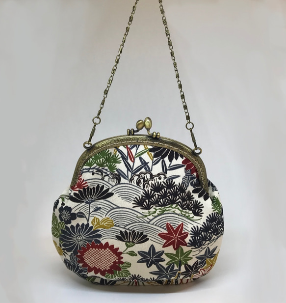 きものバック紅葉 （着物リメイク） 1枚目の画像