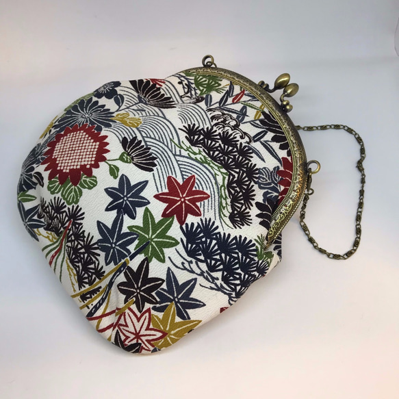 きものバック紅葉 （着物リメイク） 2枚目の画像