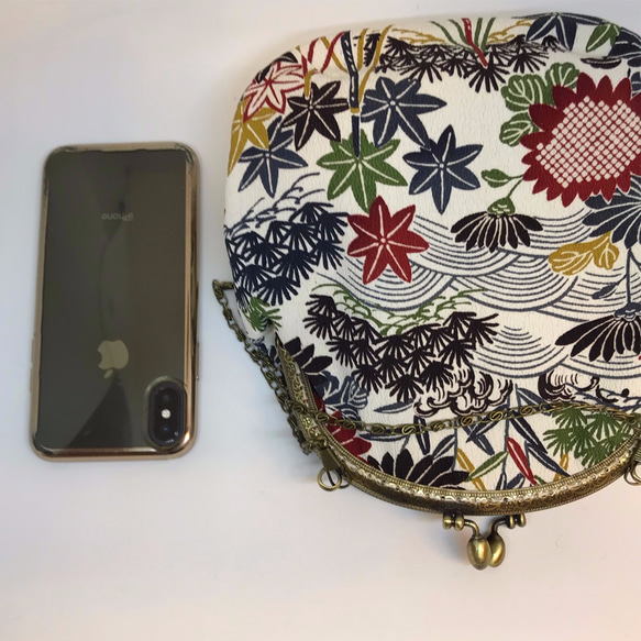 きものバック紅葉 （着物リメイク） 5枚目の画像