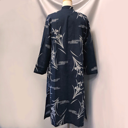 浴衣ロングシャツ 菖蒲と流水文 SALE❗️ 6枚目の画像