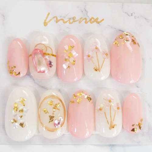 70/ピンク/成人式ネイル和装ネイル着物ネイル押し花ネイル 70/ピンク/成人式ネイル和装ネイル着物ネイル押し花ネイル