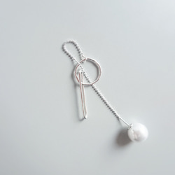 simple silver jewelry（パール） - p-054 3枚目の画像