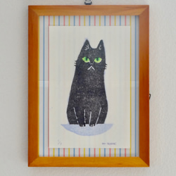 黒猫ミー絵画３点 黒猫ミー様専用絵画3点