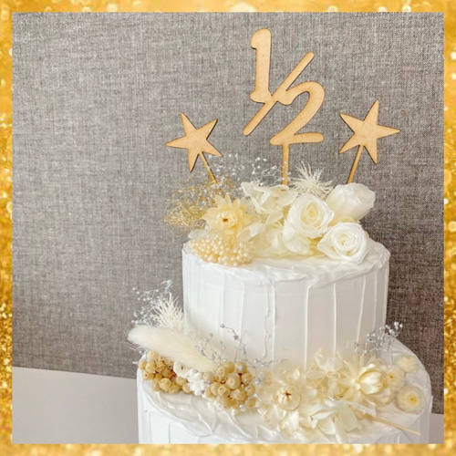 木製 ケーキトッパー ファーストバースデー one 1歳 誕生日