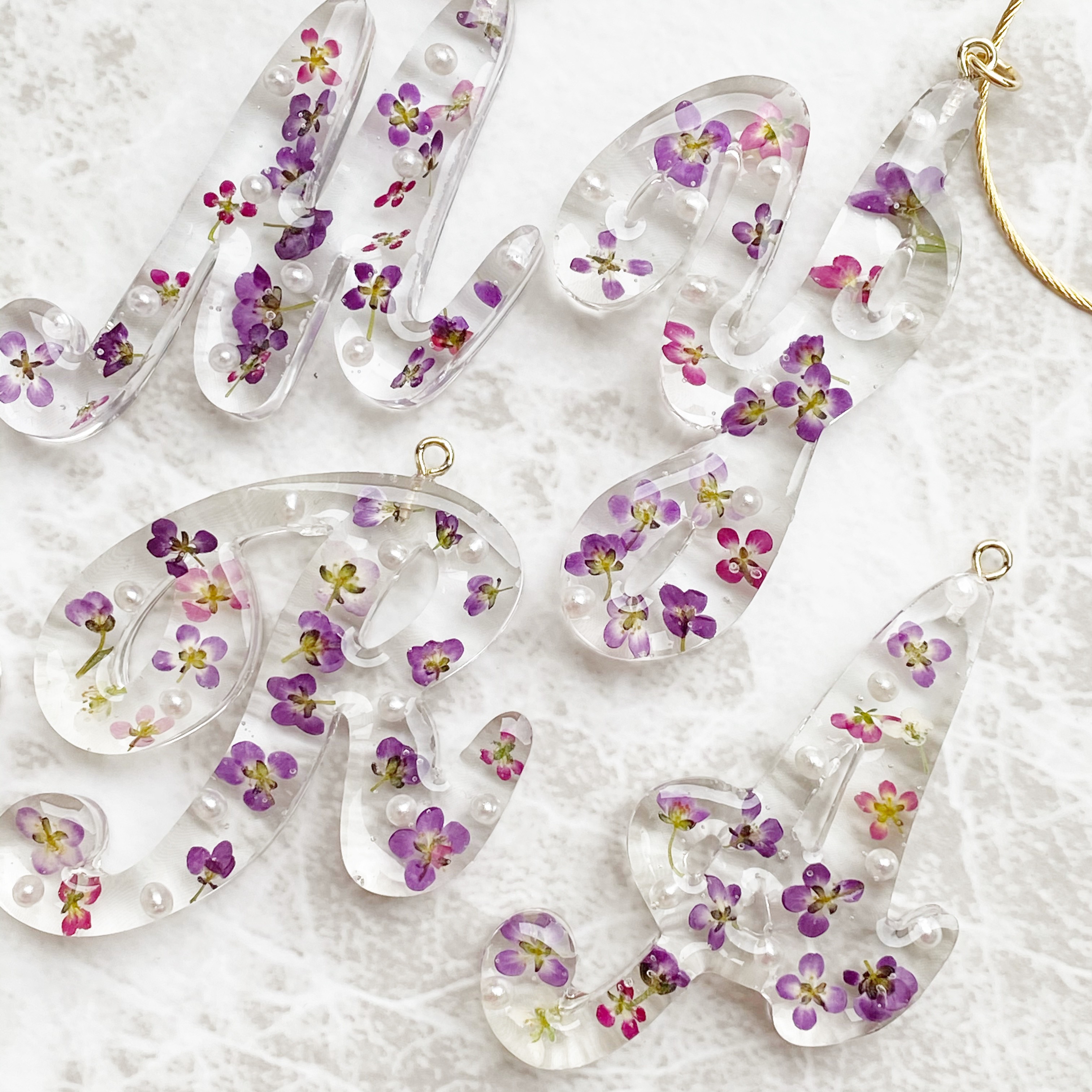 訳有り】キーホルダー❁アリスW(ペールピンク) リバティプリント使用  