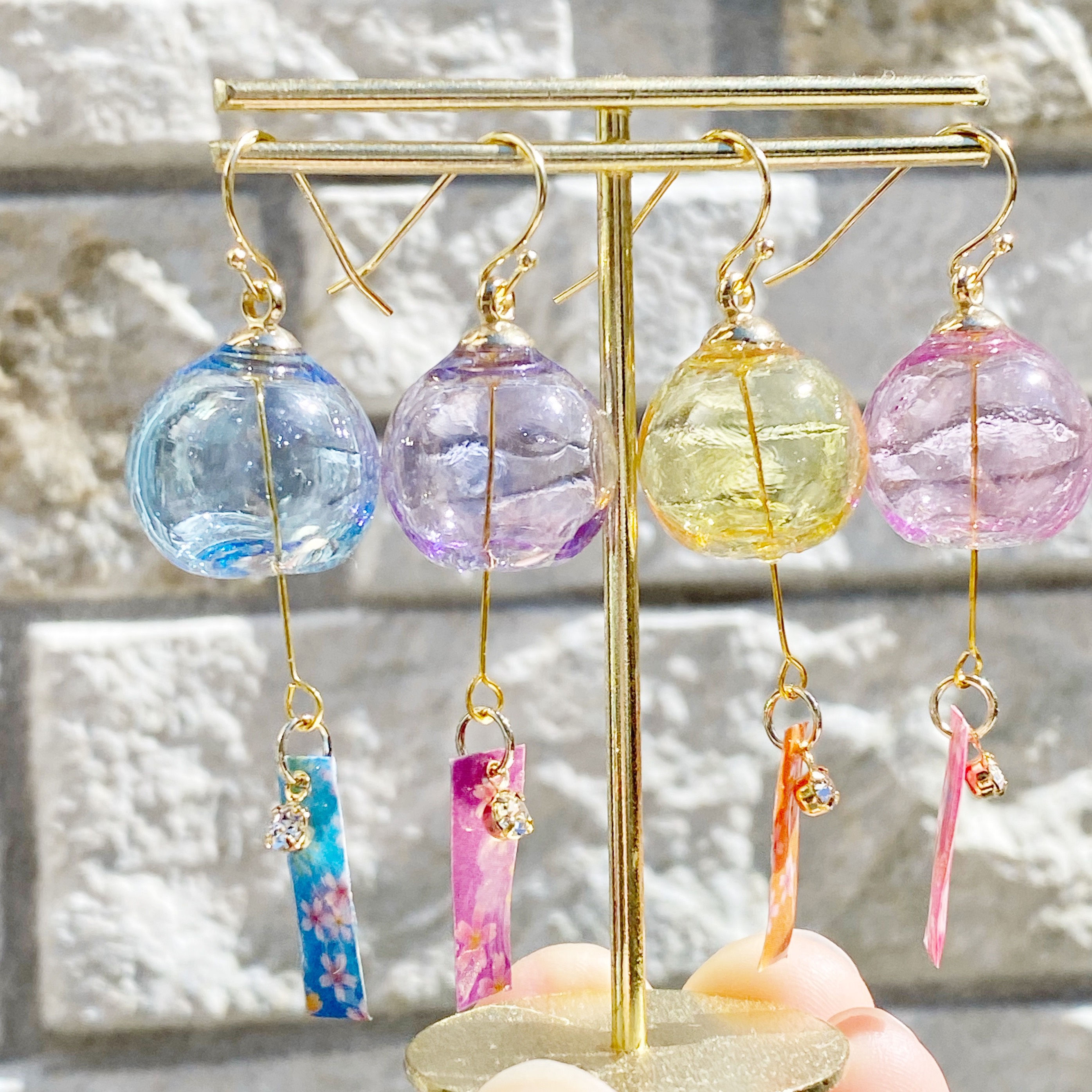 シトラスティーの午後 ピアス　ミニチュア　可愛い