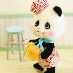 あみぐるみ「パンダのパン屋さん」 Minamin* 3枚目の画像