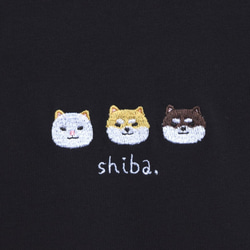 柴犬刺繍Tシャツ&トートバッグセット 《ブラック》メンズ レディース  大人 お弁当　夏の福袋 9枚目の画像