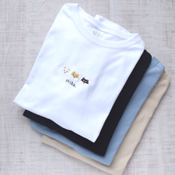 ビッグシルエット 柴犬刺繍Tシャツ 《アシッドブルー》メンズ レディース トップス 大人 シバイヌ 9枚目の画像