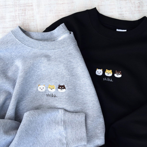 犬が選べる!刺繍スウェット 《選べる3色》メンズ レディース 犬が選べる!刺繍スウェット 《選べる3色》メンズ レディース