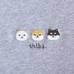 柴犬刺繍スウェット 《選べる３色》メンズ レディース トップス  シバイヌ トレーナー 親子 父の日 母の日 7枚目の画像