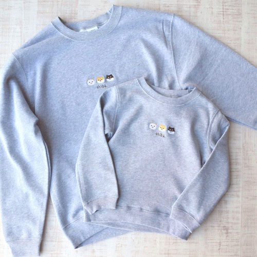 犬が選べる！刺繍スウェット 《選べる3色》メンズ レディース