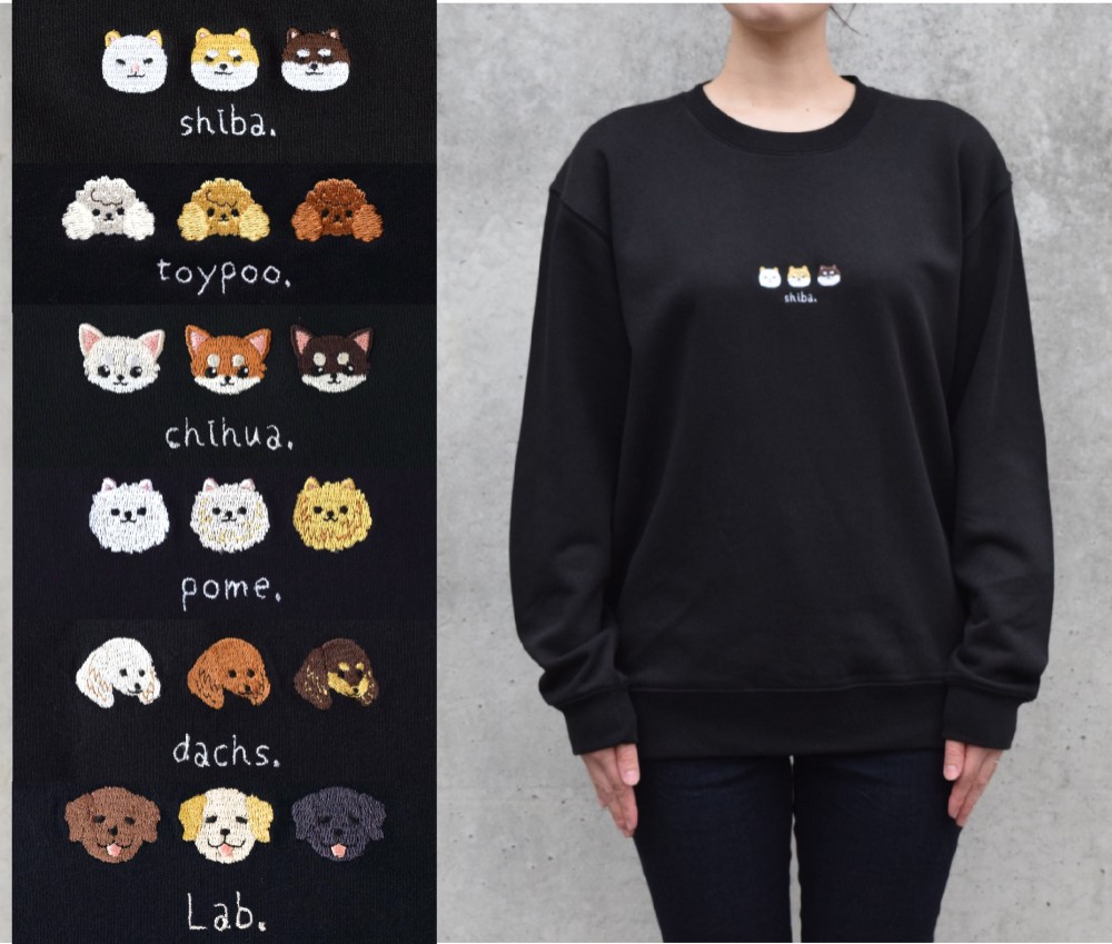 OLIVER スウェットトレーナー L デカロゴ パグ 刺繍 犬 ヴィンテージ OLIVER スウェットトレーナー L デカロゴ パグ 刺繍 犬