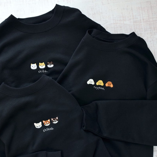 美品✨️　COACH　スウェット　シグネチャー　犬　刺繍　ブラック　Lsize 4777e1ae7e0e7046feabf2628a73cf