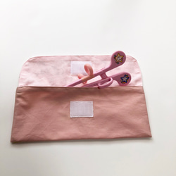 リバティ フローティングフローラ ピンク カトラリーケース お箸袋 スプーン フォーク 3枚目の画像