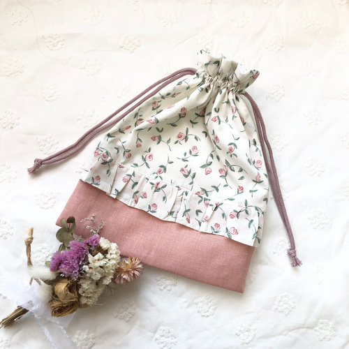 ☆送料無料☆リバティ フローティングフローラ 巾着 給食袋 入園入学