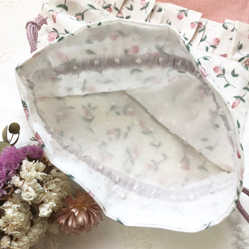 ☆送料無料☆リバティ フローティングフローラ 巾着 給食袋 入園入学