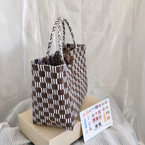 台湾 カゴバッグ 1点もの❗️ 高建桶店】台湾でかごバッグを購入するなら絶対はずせないお買い物