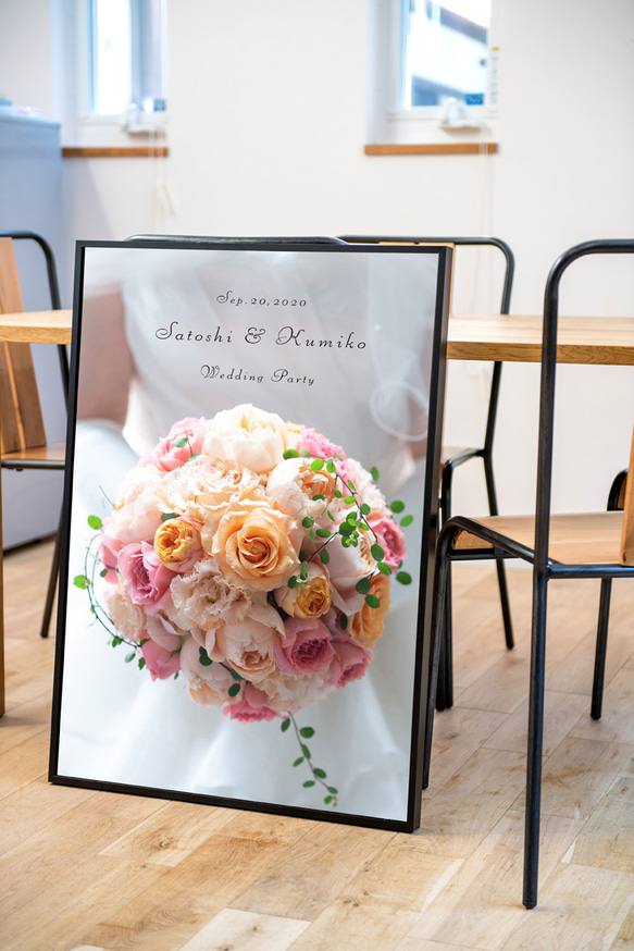 ウェルカムボード　フォトフレーム　写真パネル　A1サイズ　ウェディング　ブライダル　結婚式　額　写真立て 2枚目の画像