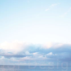 バーレーヘッズ 雲と海 ポスター ビーチ モダン 部屋 インテリア おしゃれ イケア 額絵 オーストラリア　A3サイ 　 1枚目の画像