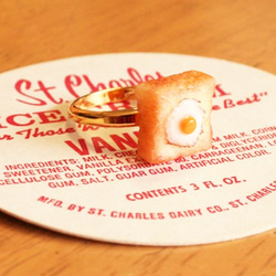 【再販】目玉焼きトーストのリング 1枚目の画像