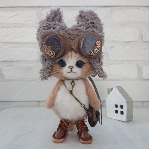 VY2 66 ロロ　ぬいぐるみ　さしぐるみ　羊毛フェルト VY2 66 ロロ ぬいぐるみ 羊毛フェルト手作りさしぐるみ