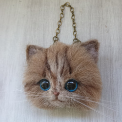 Mofumofu Nyanko胸針＆Bag Charm 2way Wool Felt Cats 第2張的照片