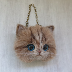 Mofumofu Nyanko胸針＆Bag Charm 2way Wool Felt Cats 第3張的照片