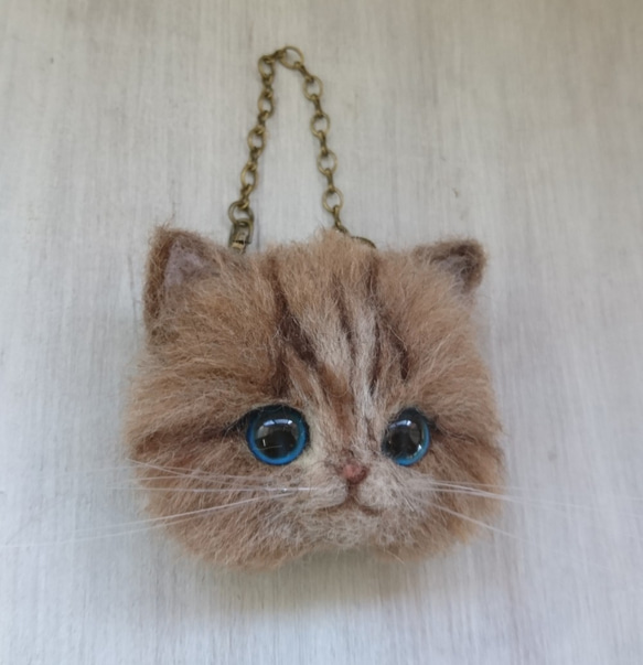 Mofumofu Nyanko胸針＆Bag Charm 2way Wool Felt Cats 第3張的照片