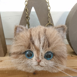 Mofumofu Nyanko胸針＆Bag Charm 2way Wool Felt Cats 第6張的照片