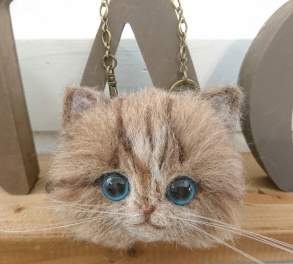 Mofumofu Nyanko胸針＆Bag Charm 2way Wool Felt Cats 第6張的照片