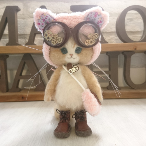 mihoにゃん7さま ご予約商品 Sサイズ 羊毛フェルト猫ぬいぐるみ