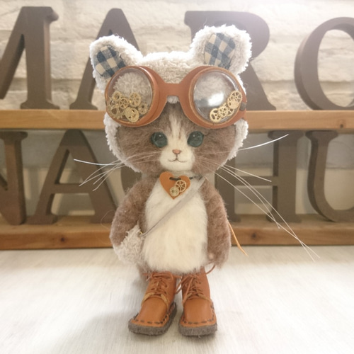 mihoにゃん7さま ご予約商品 Sサイズ 羊毛フェルト猫ぬいぐるみ
